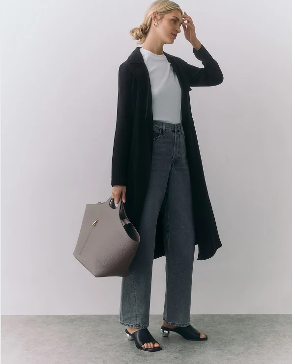Black Silk Classic Trench