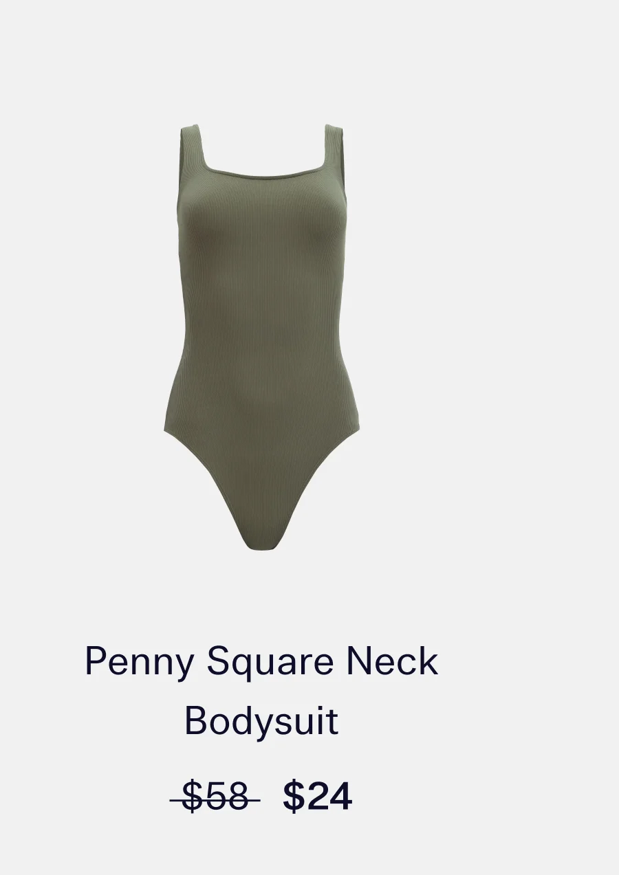 Penny Square Neck Bodysuit  |  Sale Price: $24