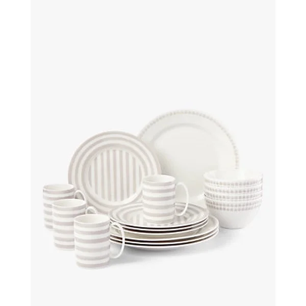 Charlotte Street North 16-Piece Assorted Dinnerware Set