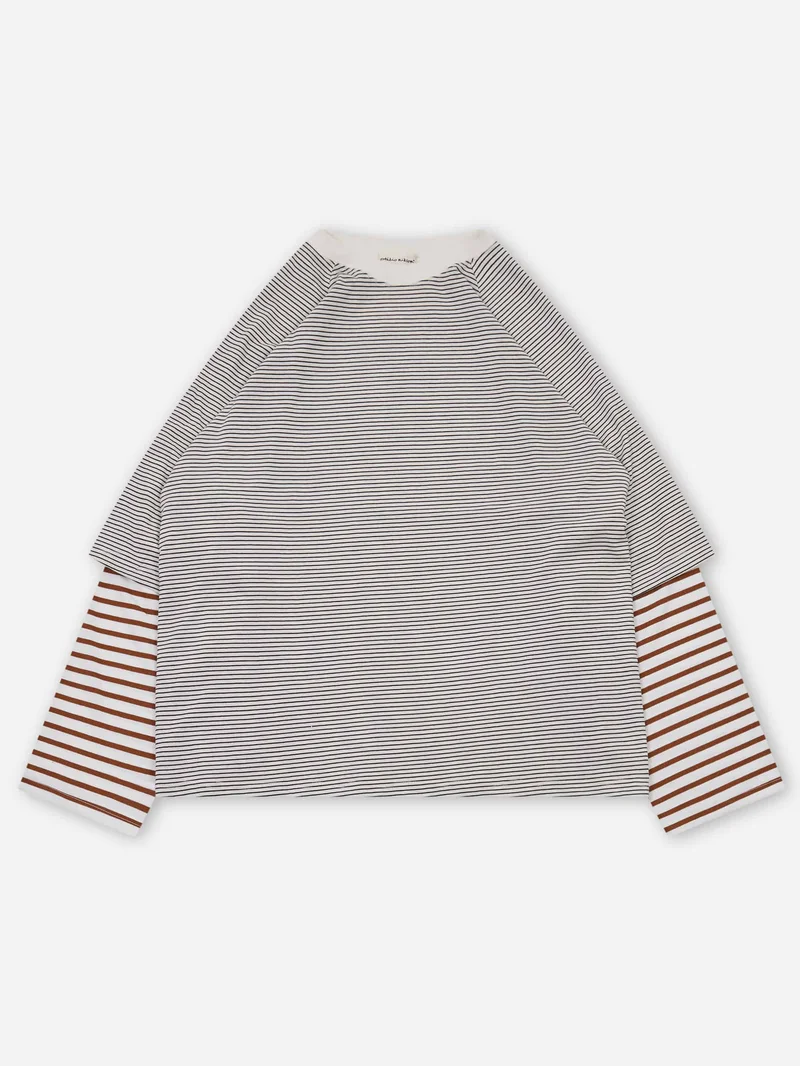 Image of Estudio Niksen Longsleeve Layered Tee - Stripes