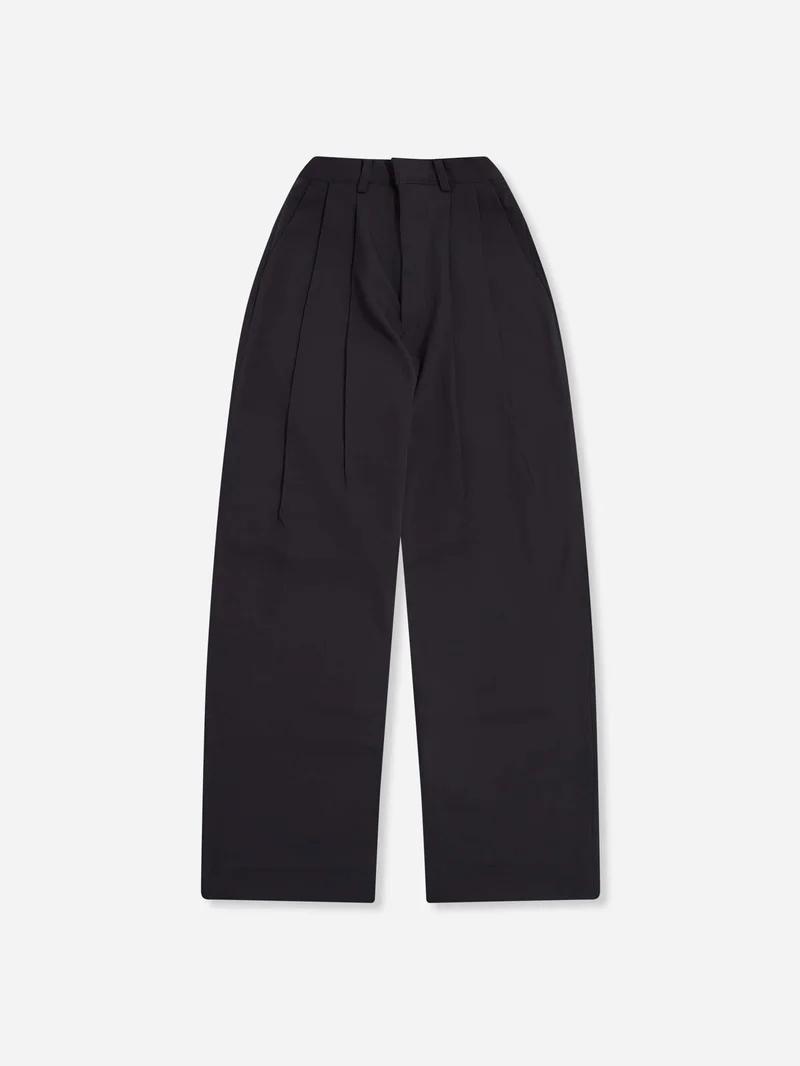Image of Estudio Niksen Pintuck Maxi Trousers W - Grey