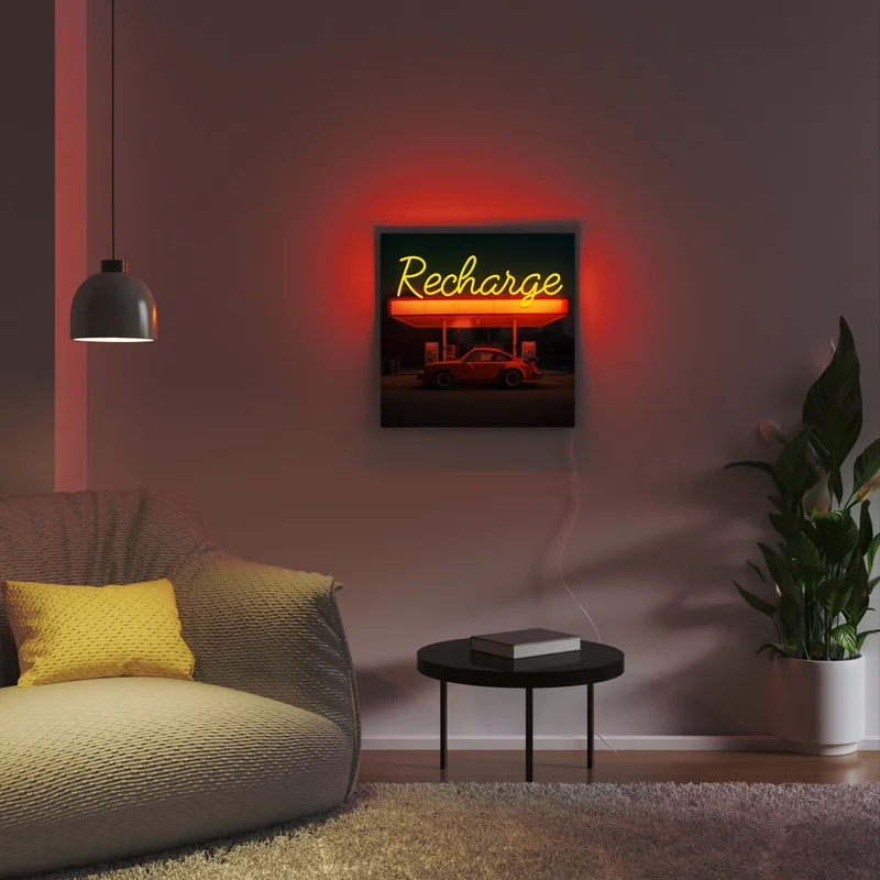 Image of Recharge by Yellowpop Wonderland, led neon sign