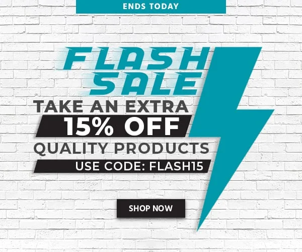 Ends Today: Flash Sale! Take An Extra 15% Off Quality Products. Use Code: FLASH15. Shop Now.