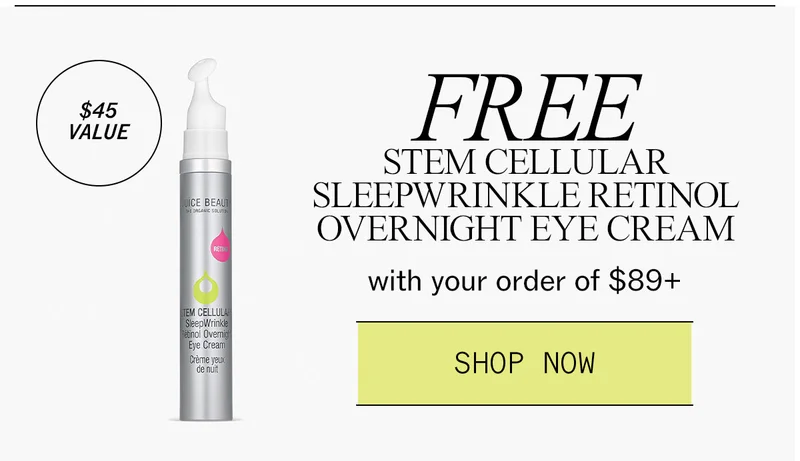 Free SleepWrinkle Retinol,