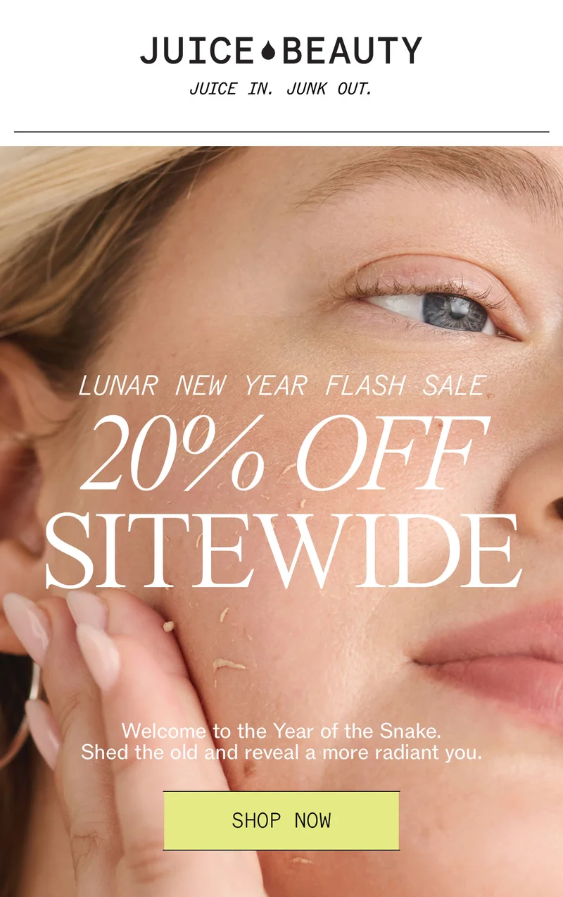 Lunar New Year Flash Sale: 20% Off Sitewide