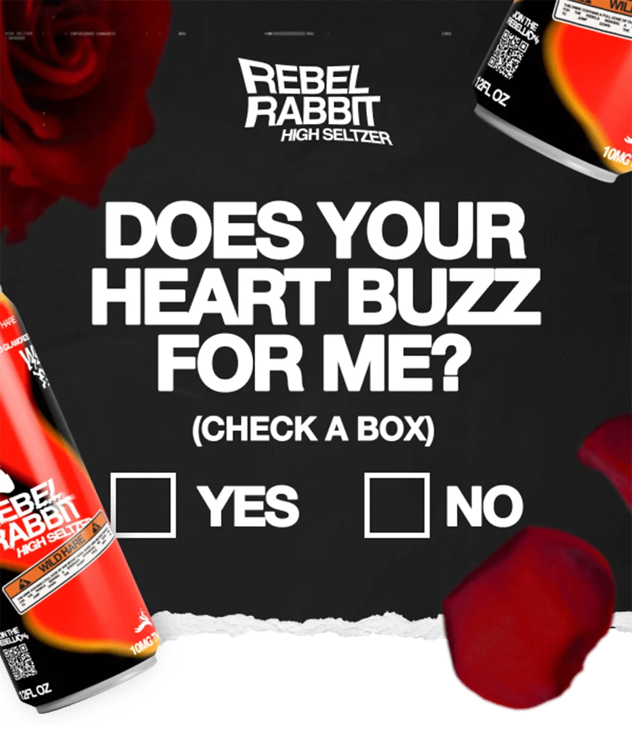 Rebel Rabbit: High Seltzer —&nbsp;Does Your Heart Buzz for Me? Check Yes or No