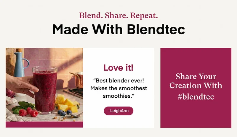 Share Your Recipes using #blendtec