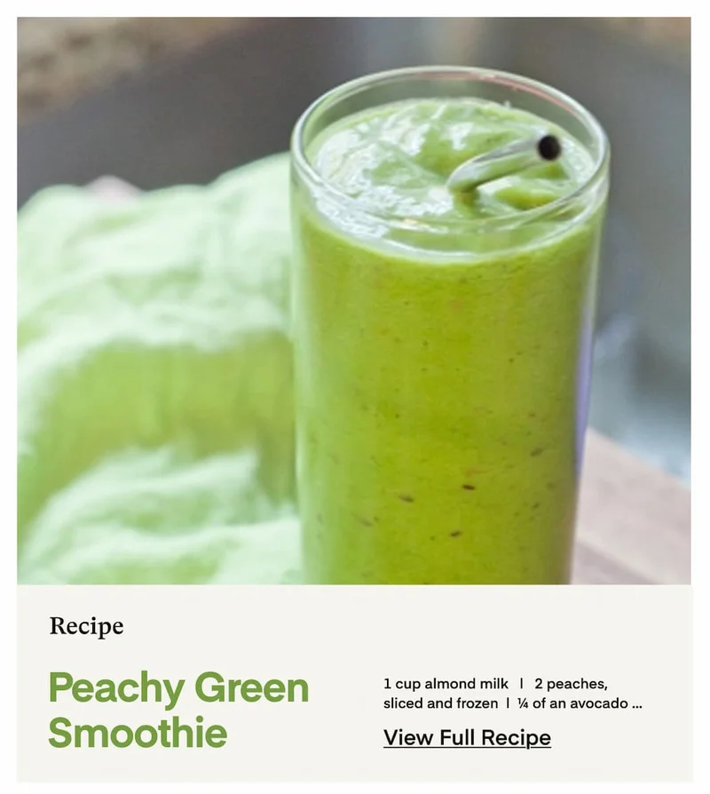Peachy Green Smoothie Recipe
