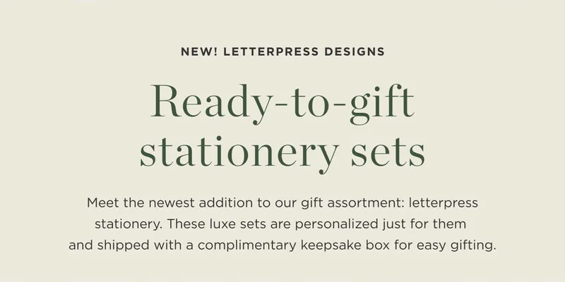 Ready-To-Gift Stationery Sets