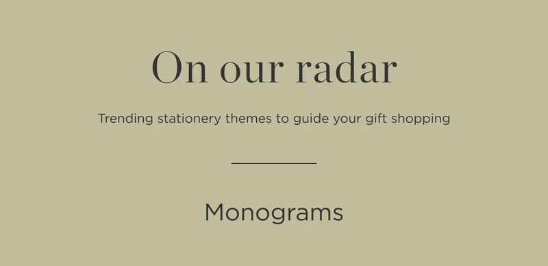 On Our Radar(Monoagrams)