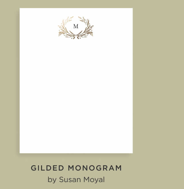 Gilded Monogram