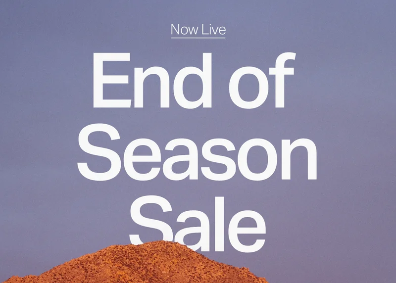 End of Season Sale