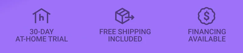 30-day at-home trial. Free shipping included. Financing available.