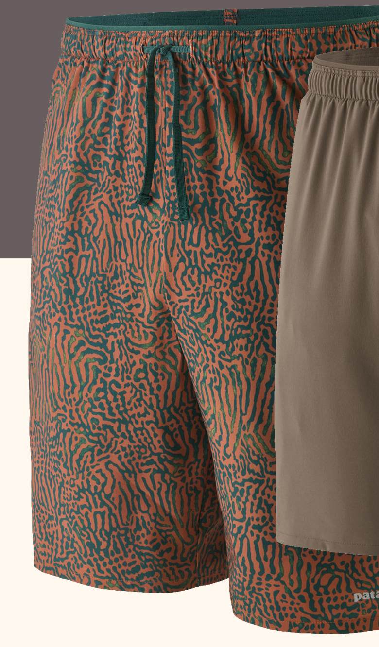 Men’s Multi Trail Shorts with an eight inch inseam.