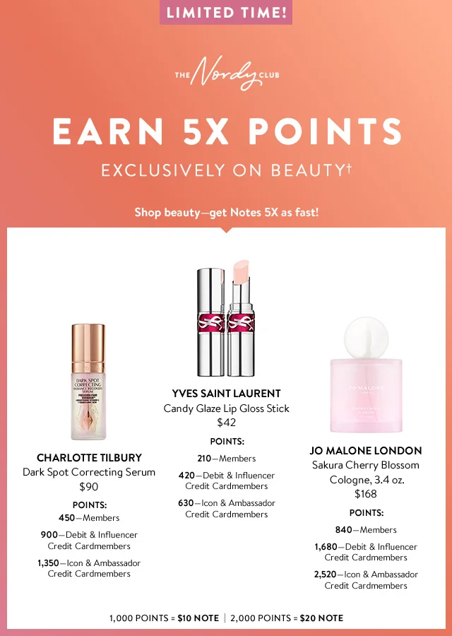 Earn Beauty Points!
