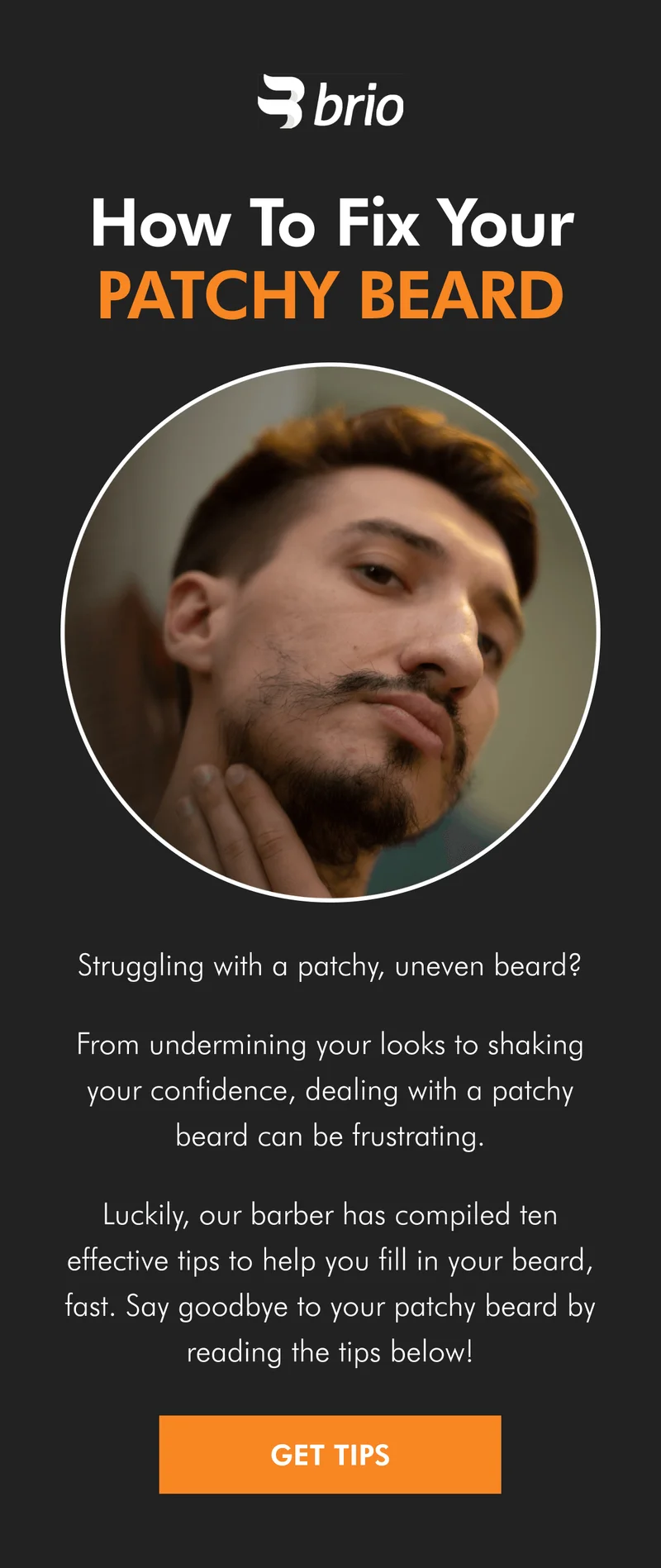 How to fix a patchy beard!