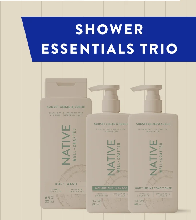 shower essentials trio