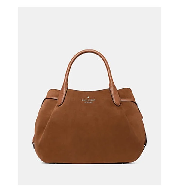 Dumpling Suede Large Satchel Bag