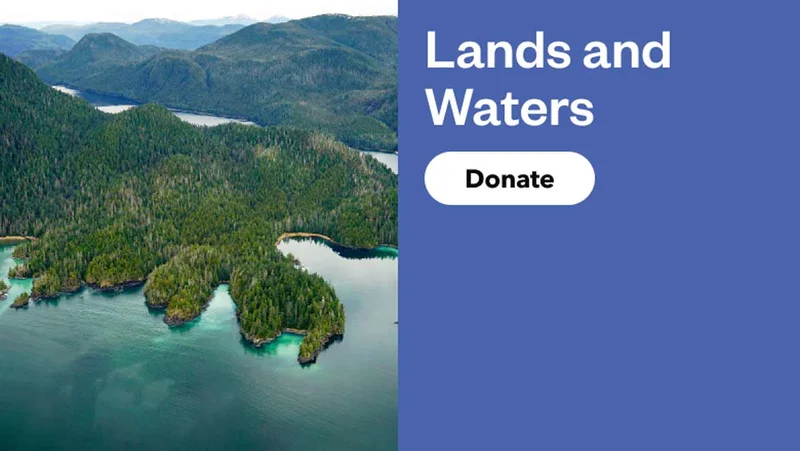 Lands and Waters. Donate.