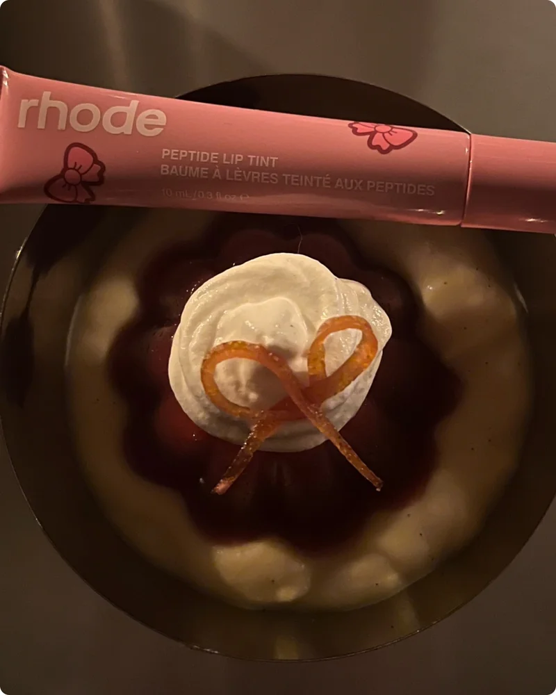 scented peptide lip tint toast