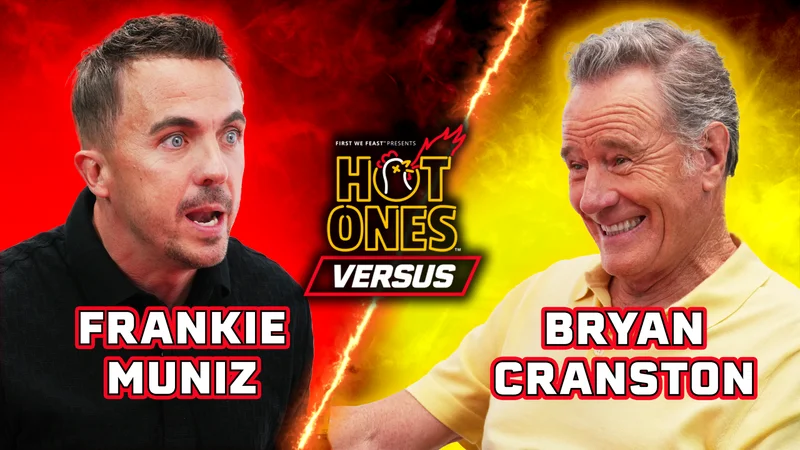 Frankie Muniz and Bryan Cranston on Hot Ones Versus.