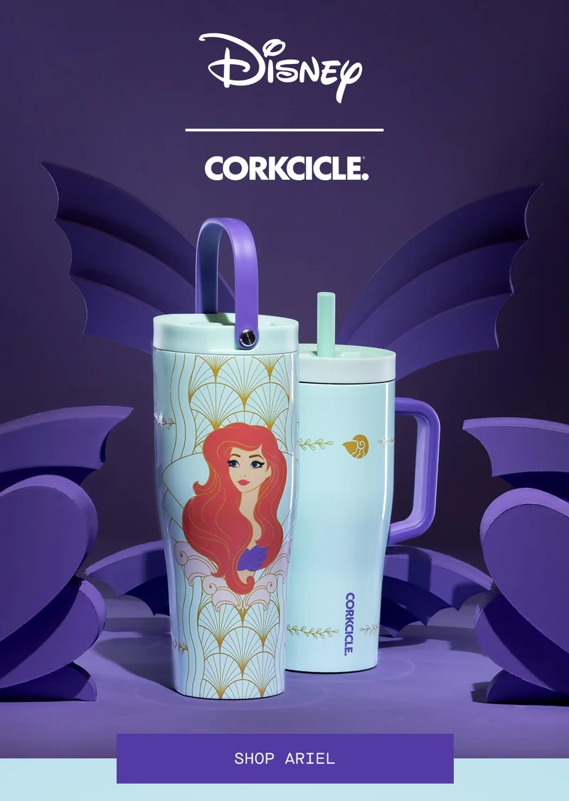 NEW Disney's Ariel inspired drinkware