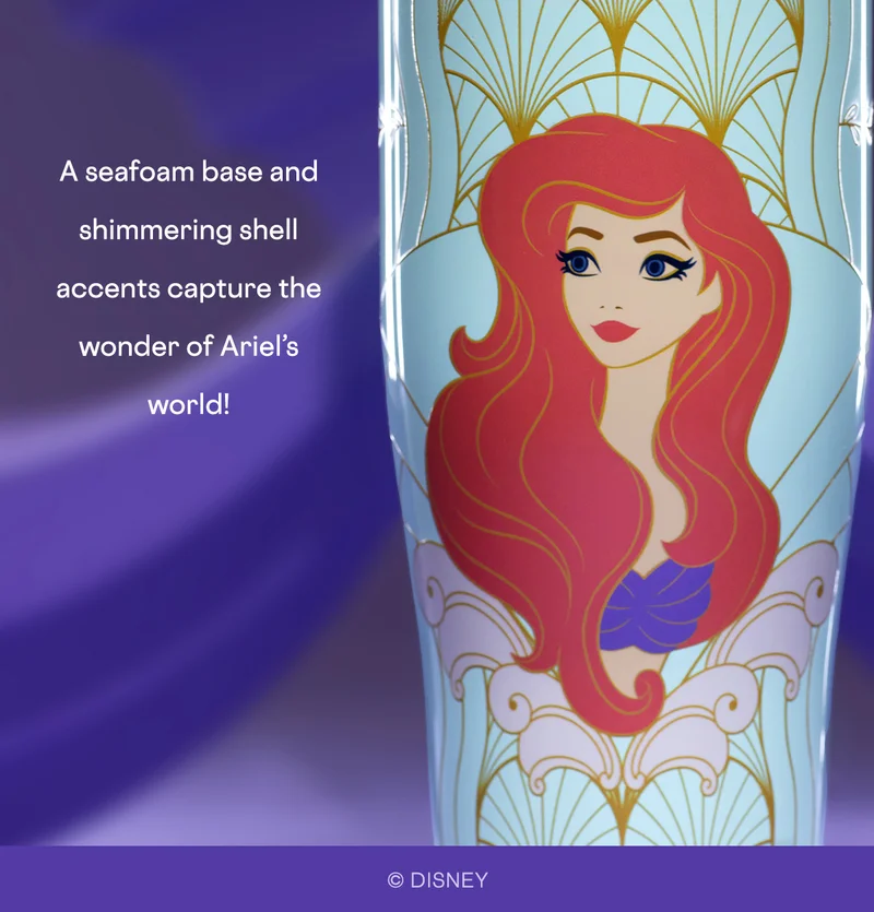 NEW Disney's Ariel inspired drinkware