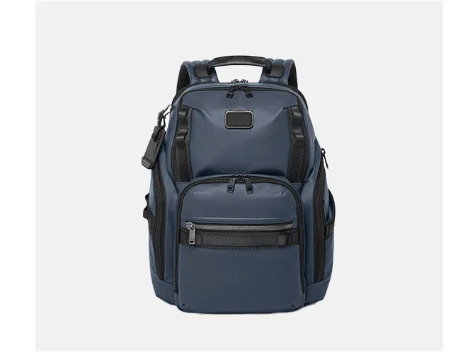 Discover Alpha Bravo in this season's new Navy Coated Canvas