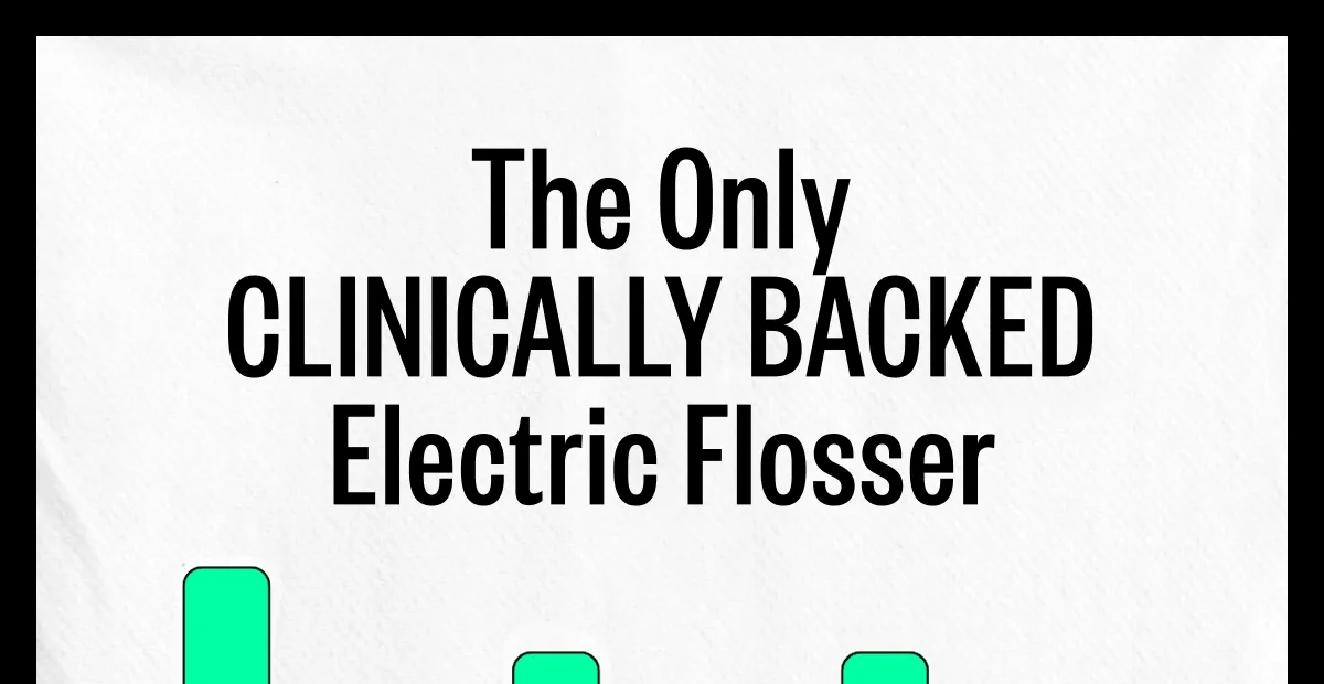 The Only Clinically Backed Electric Flosser