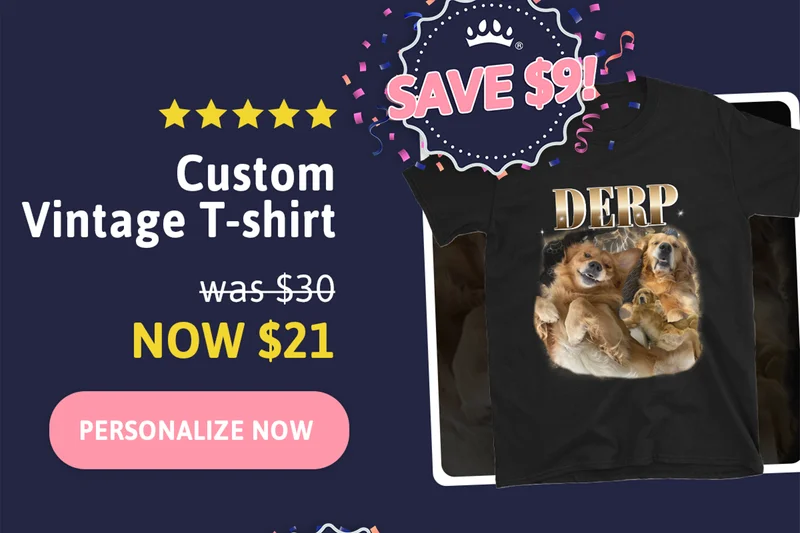 Custom Vintage T-Shirt. Was $30, NOW $21. SAVE $9