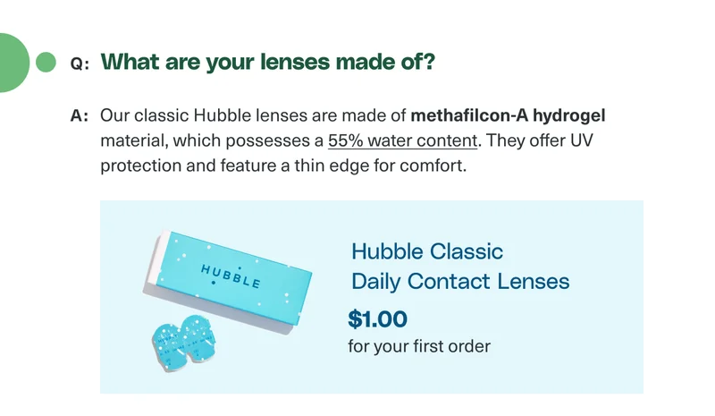 What are lenses made of?