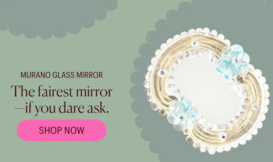 Murano Glass Mirror - The fairest mirror - if you dare ask.