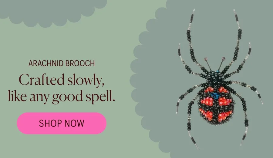 Arachnid Brooch - Crafted slowly, like any good spell.