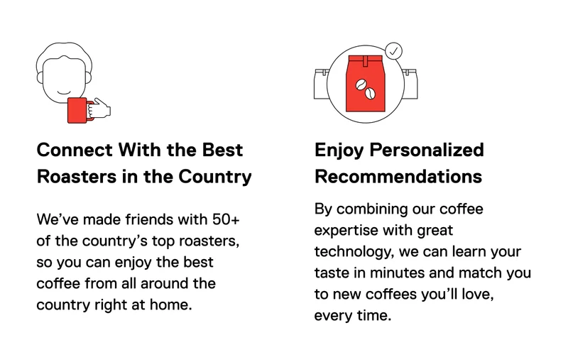 Connect with the best roasters in the company. Enjoy Personalized Recommendations