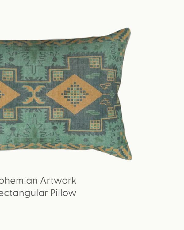 Bohemian Artwork Rectangular Pillow