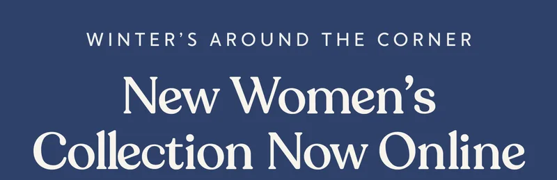 New Women's Collection Now Online