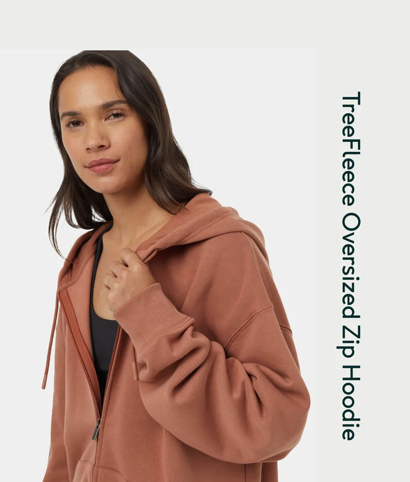 TreeFleece Oversized Zip Hoodie