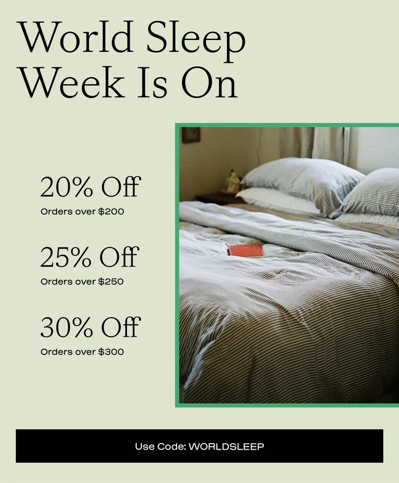 Up to 30% off sleep essentials - Shop World Sleep Week Now: