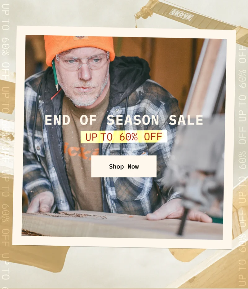 END OF SEASON SALE. UP TO 60% OFF. SHOP NOW.