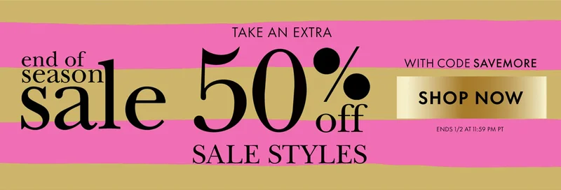 Take An Extra 50% Off Sale Styles With Code discount code