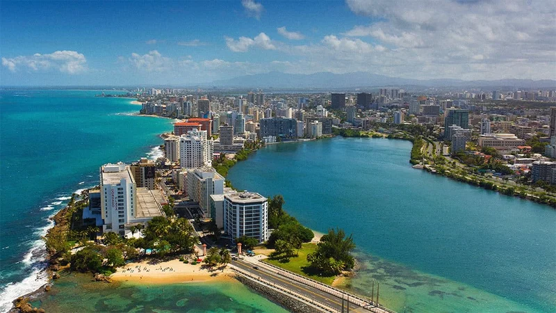 Image description: An aerial view of San Juan