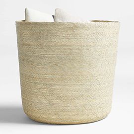 Palmera Large Woven Blanket Basket