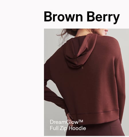 Brown Berry: DreamGlow™ Full Zip Hoodie