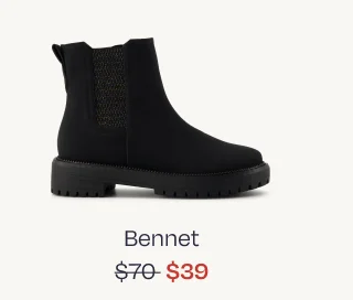 Youth Bennet Black Leather Kids Boot