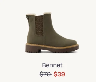 Youth Bennet Olive Faux Fur Leather Kids Boot- Image