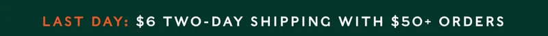 $6 2-day shipping on $50+