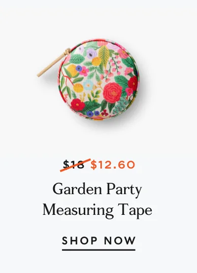 Garden Party Measuring Tape