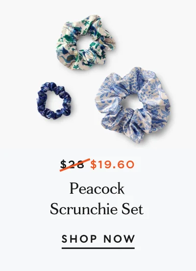 Peacock Scrunchie Set