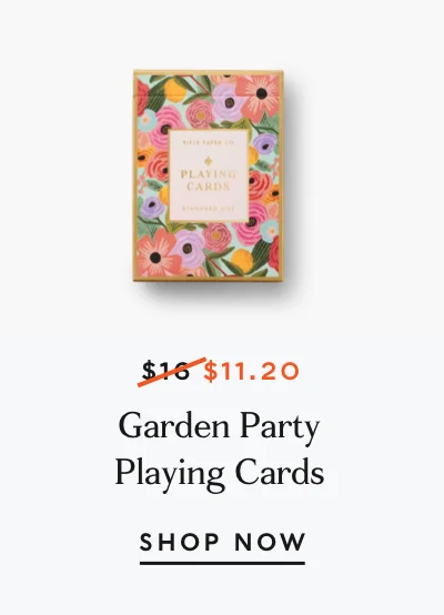 Garden Party Playing Cards