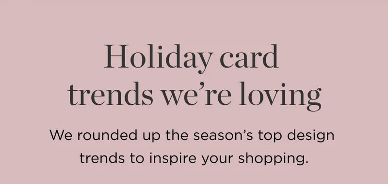 Holiday Card Trends We're Loving